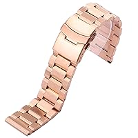 Stainless Steel Watch Band Metal Quick Release Watch Strap for Men Women Replacement Wristband General Adjustable Solid Metal Straight End Bracelet 18mm 19mm 20mm 21mm 22mm 23mm 24mm 25mm