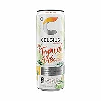 Sparkling Tropical Vibe, Functional Essential Energy Drink, 12 Fl Oz