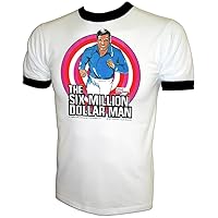 Vintage Six Million Dollar Bionic Man X-Men Quicksilver Steve Austin TV Show T-Shirt