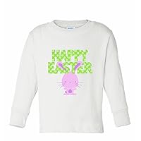 NanyCrafts' Happy Easter Lil Bunny Long Sleeve Shirt for Girls