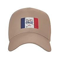 Flag of Iowa Texture Effect Baseball Cap for Men Women Dad Hat Classic Adjustable Golf Hats