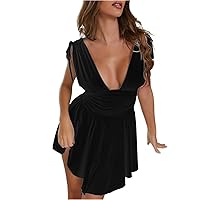 Womens Summer Dresses Spandex Dress Dress Two Piece Package Hip Dress Sexy Dress Fashion Slim Dress(Black,X-Small
