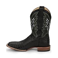 Justin Men's Haggard Exotic Caiman Western Boot Broad Square Toe - Gr5705