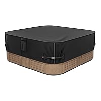 iBirdie Outdoor Waterproof Hot Tub Cover 78 x 78 inch fit 76 x 76 or 75 x 75 or 77 x 77 Square SPA 600D Heavy Duty Weatherproof Cover Protectors Protective Cover Cap