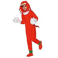 Spirit Halloween Sonic the Hedgehog Kids Knuckles Union Suit Costume | Officially Licensed | Gaming Costumes