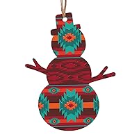 Ethnic Geometric Pattern Print Christmas Crafts, Christmas Tree Decorations, Christmas Decorations.