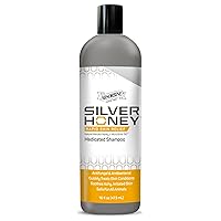 Absorbine Silver Honey Rapid Skin Relief Medicated Shampoo, Medical Grade Manuka Honey & MicroSilver BG, Rejuvenating, Soothing & Hydrating, 16 fl oz