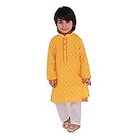 Chevon weave handloom Self design full sleeves Ethnic Wear Regular Fit kurta & Pyjama set