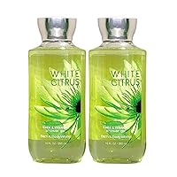 Bath & Body Works White Citrus Shower Gel Gift Sets 10 Oz 2 Pack (White Citrus)