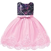 Camo and Lace Special Occasion Party Dress Flower Girl Bridesmaid Dresses
