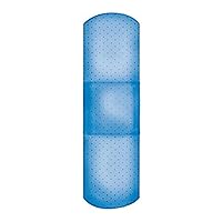 Dukal DER 16481 Nutramax Blue Metal Detectable Adhesive Bandage, Flexible Fabric, Patch, Blue, 2