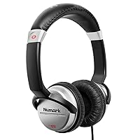 Numark HF125 | Ultra-Portable Professional DJ Headphones With 6ft Cable, 40mm Drivers for Extended Response & Closed Back Design for Superior Isolation, Silver, Оne Расk