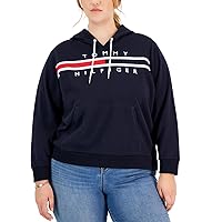 Tommy Hilfiger Women's Plus Casual Soft Long Sleeve Hoodie