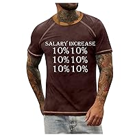 Men's Graphic T-Shirts Tees Letter Print Short Sleeve T Shirts Summer Top Casual Tunic Black T Shirts for Men