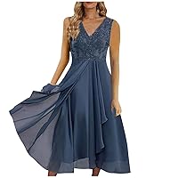 Lace Wedding Guest Dresses for Women Short Mother of The Groom Dresse Mother of The Bride Dress Chiffon Formal Evening Dress
