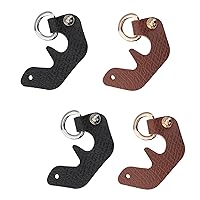CHGCRAFT 2Pairs 2Colors Leather Undamaged Bag D Ring Connectors No Punch Detachable Bag Handle Cover for Adding Handbag Crossbody Shoulder Strap Purse Making Supplies, Mixed Color