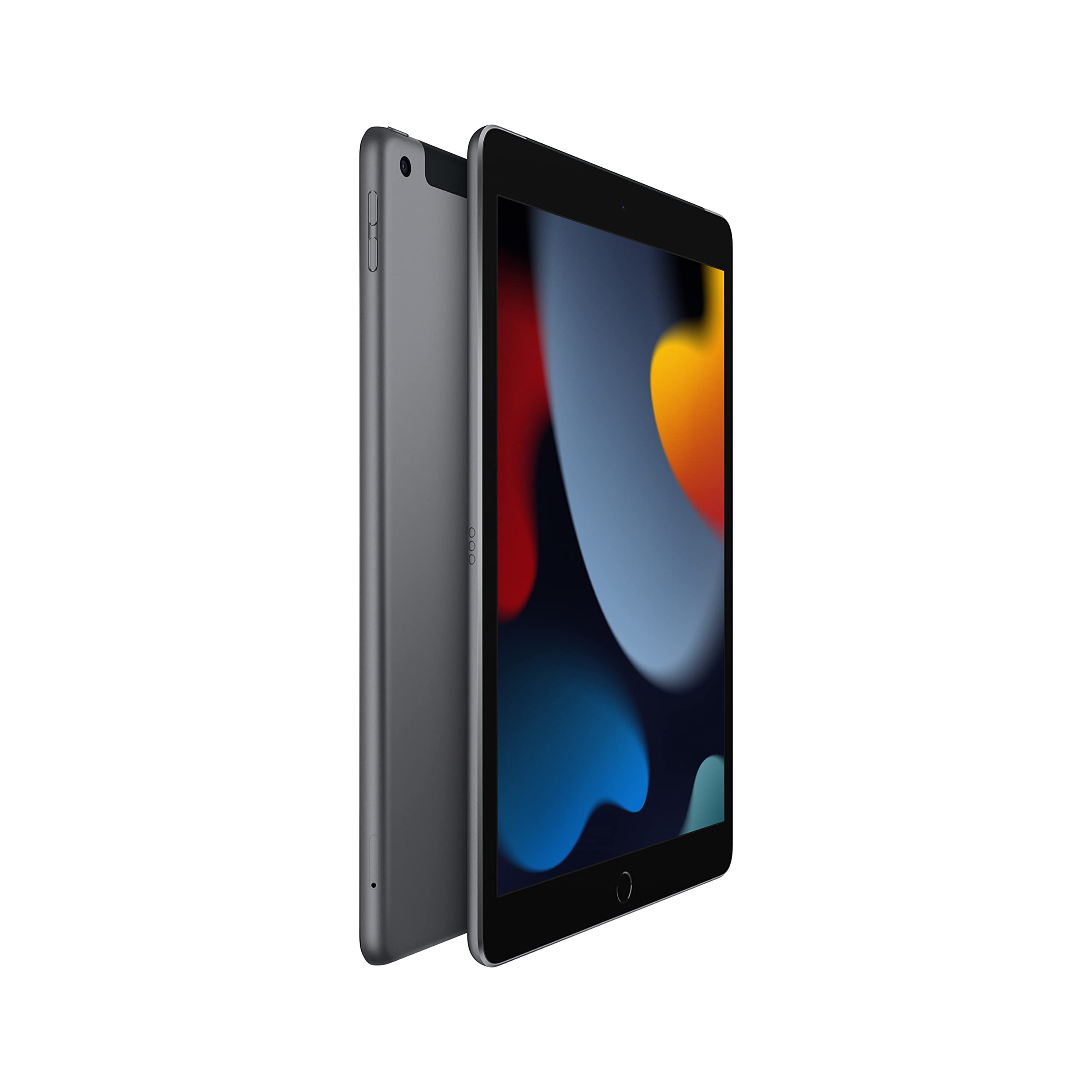 Apple iPad (9th Generation): with A13 Bionic chip, 10.2-inch Retina Display, 64GB, Wi-Fi + 4G LTE Cellular, 12MP front/8MP Back Camera, Touch ID, All-Day Battery Life – Space Gray