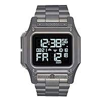 Nixon Regulus Mens Digital Quartz Watch with Stainless Steel Bracelet A1268131