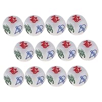 12pcs Vintage Decor Juguetes Adultos for Retro Decor Gaming Dice Tiny Dice Gambling Games Fish Game Bulk Dice Chicken Game Kids Adult Toy Party Game Dice Tool Resin Child Classic