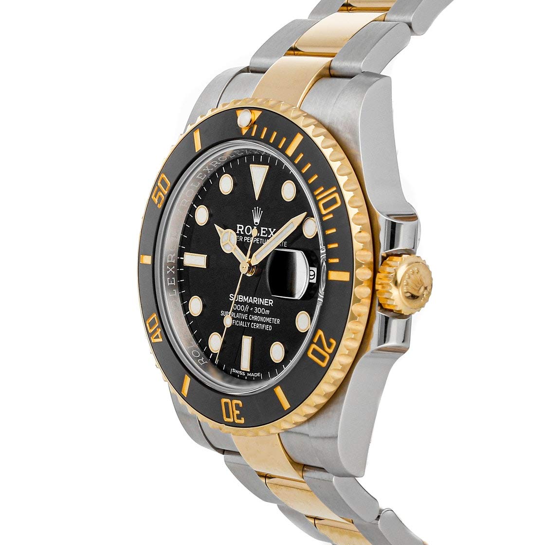 Rolex Submariner Date Black Dial Yellow Gold/Steel Men's Watch 116613LN-0001