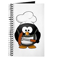 Journal (Diary) with Little Round Penguin - BBQ Grill King on Cover