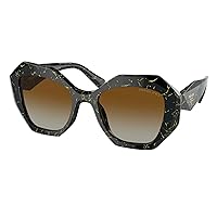Prada PR 16WS Black Marble/Brown Shaded 53/20/145 women Sunglasses