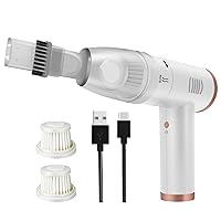 Air Duster & Vacuum 2 in 1, Cordless Electric Air Blower, Powerful 70000RPM Motor, 7500mah, Succulet Plants Water Blower, Portable Handheld Compressed Air Duster for Home/Office/Car/Electronics, White