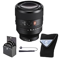 Sony FE 50mm f/1.2 G Master Lens, Bundle with 72mm Digital Essentials Filter Kit and 19x19 Lens Wrap