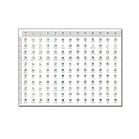 Educational Posters Korean Alphabet Poster Hangul Poster Korean Learning Poster Canvas Painting Wall Art Poster for Bedroom Living Room Decor 12x16inch(30x40cm) Unframe-style