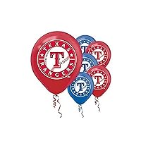 Texas Rangers MLB Latex Balloons - 12