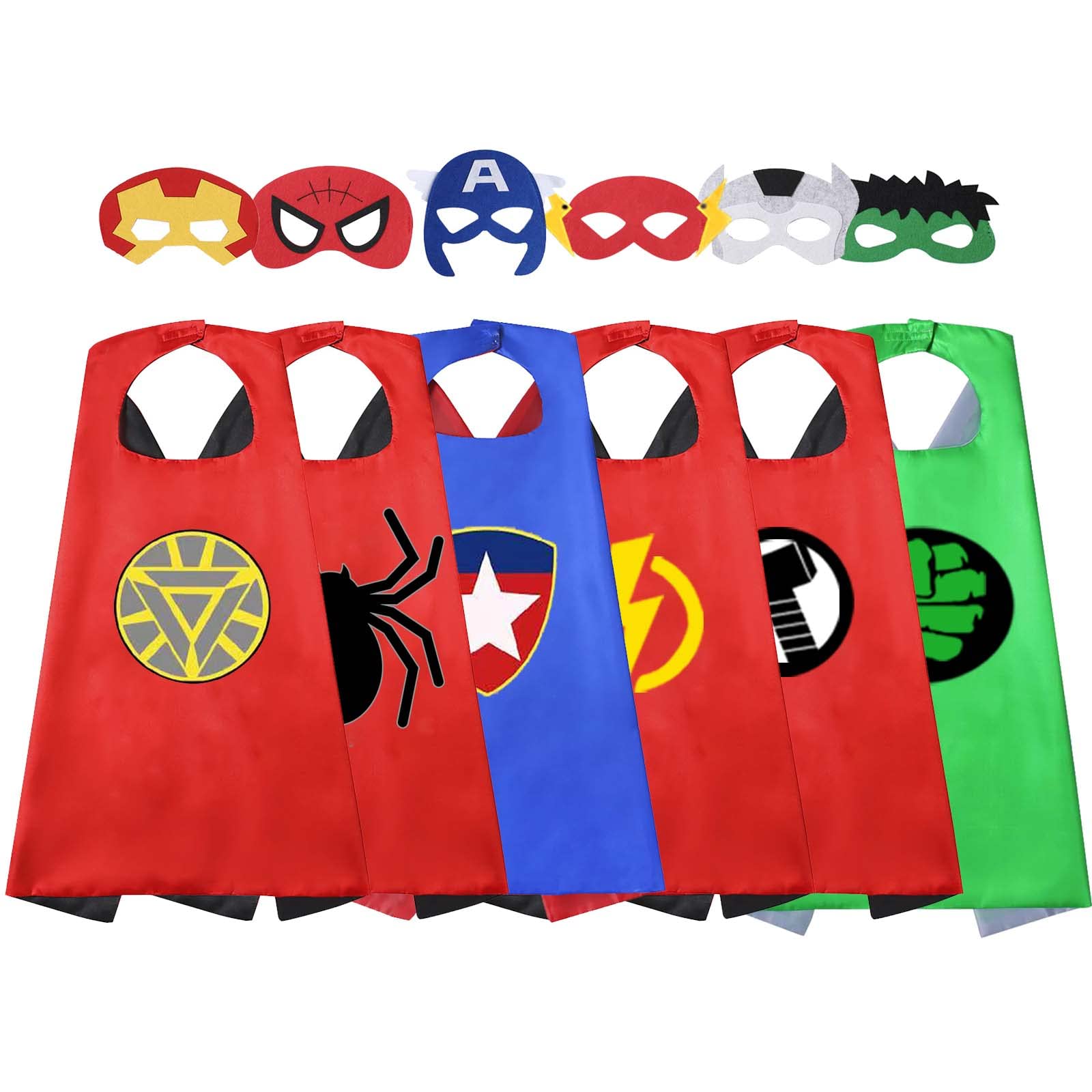 Toys Gifts for 3-8 year old Boys Girls Dress Up Superhero Capes and Masks for Kids Birthday Party Halloween Costumes