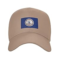 Flag of Virginia Texture Effect Baseball Cap for Men Women Dad Hat Classic Adjustable Golf Hats
