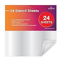 Samsill 50 Pack 12x12 .007 Clear Craft Plastic Sheets Compatible with  Cricut, Stencils, Cards, Journals, Crafts, 3D Embellishments, Acetate  Sheets for