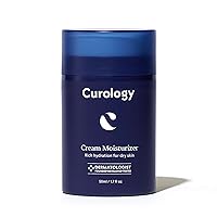 Curology Cream Moisturizer, Rich Hydrating Face Lotion for Dry Skin, with Shea Butter and Hyaluronic Acid, 1.7 fl oz