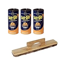 Sun-Glo 3 Cans #7 Shuffle Alley Wax & 1 Shuffleboard Sweep