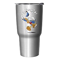 Disney Donald Jump 27 oz Stainless Steel Insulated Travel Mug, 27 Ounce, Multicolored