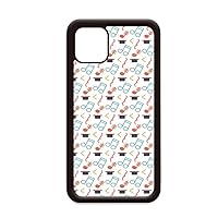 Tensive Colourful Music Notes White for iPhone 11 Pro Max Cover for Apple Mobile Case Shell