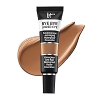 IT Cosmetics Bye Bye Under Eye Full Coverage Concealer - Travel Size - for Dark Circles, Fine Lines, Redness & Discoloration - Waterproof - Anti-Aging - Natural Finish, 0.11 fl oz