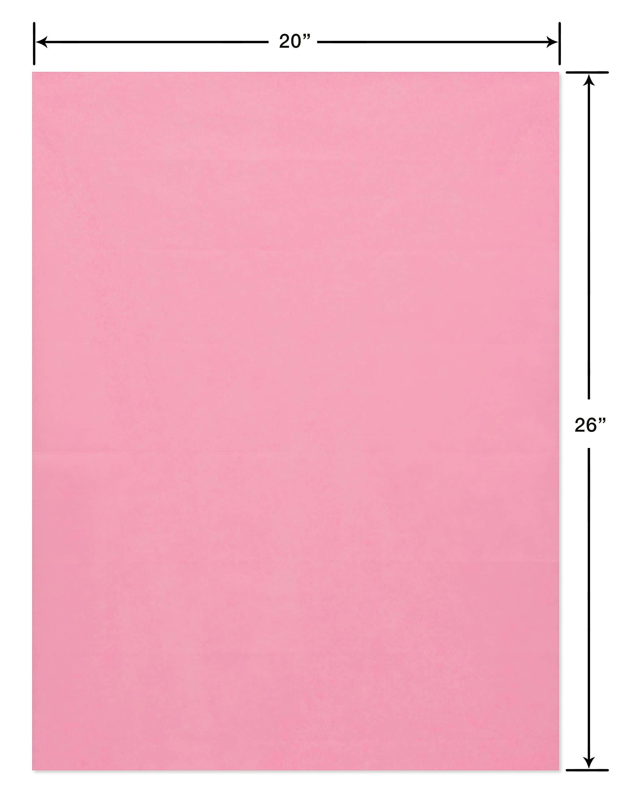 Papyrus 8 Sheet Light Pink Tissue Paper for Gifts, Decorations, Crafts, DIY and More
