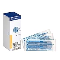First Aid Only FAE-3010 SmartCompliance Refill Blue Metal Detectable Bandages, 1 x 3 Inch, 25 Count