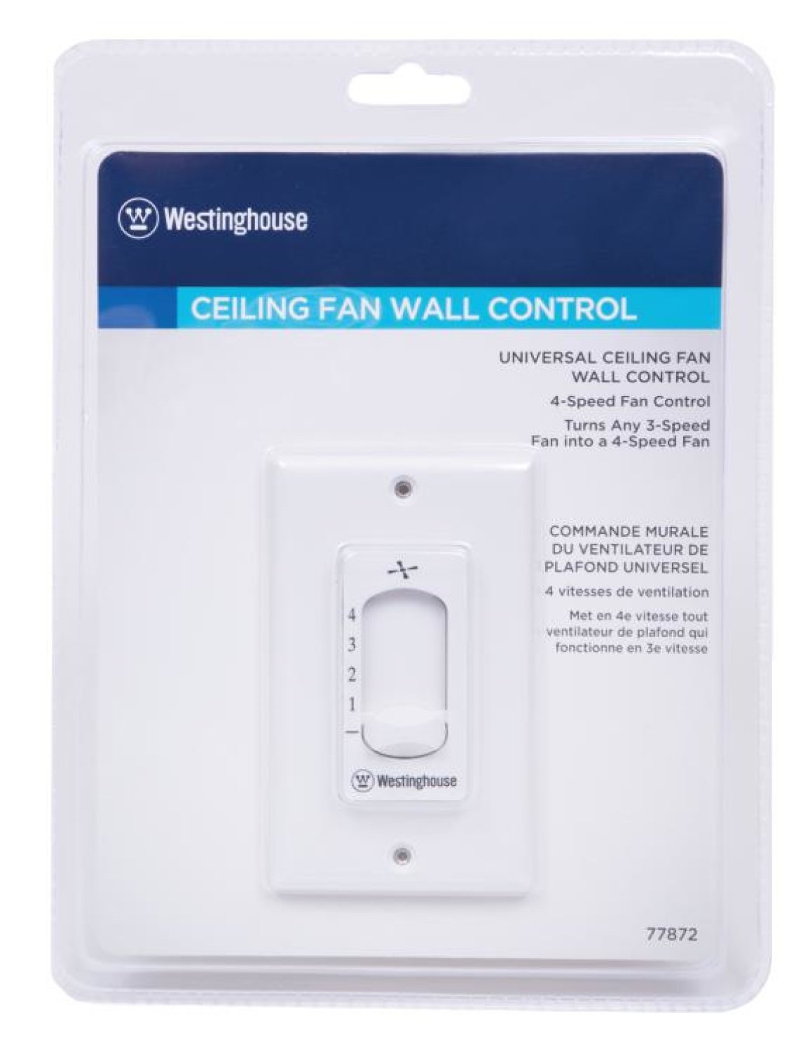Westinghouse Lighting 7787200 Ceiling Fan Wall Control , White