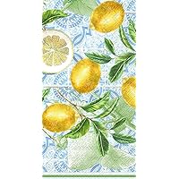 Boston International IHR 3-Ply 16-Count Guest Towel Buffet Paper Napkins, 8.5 x 4.5-Inches, Citrus Limon