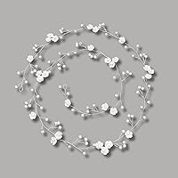 Flower Crown - Elegant Wedding Hair Accessories, Beautiful Flower Girl Headpiece, Perfect for Bridesmaids and Flower Girls, Suitable for All Hair Types