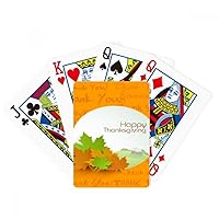 Happy Thanksgiving Day Cartoon Pattern Poker Playing Magic Card Fun Board Game