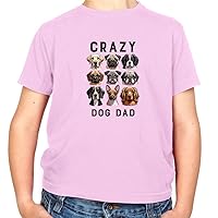 Crazy Dog Dad - Childrens/Kids Crewneck T-Shirt