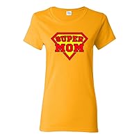 Ladies Super Mom Superhero Funny DT T-Shirt Tee