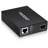 TRENDnet Gigabit Poe Pd SFP Fiber Media Converter, Poe Powered 100/1000Base-T to SFP Fiber Media Converter, Compact Design, TFC-PGSFP