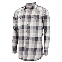 FR Shirts for Men | Plaid Flame Resistant Shirt Metal Buttons | NFPA2112 Fire Retardant Welding Shirt