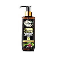 Onion Shampoo, 10.14 Fl Oz (300ml), Shampoo for Dry, Damaged, and Frizzy Hair, Hair Loss Control, Shiny and Strong Hair, Sulfate Free