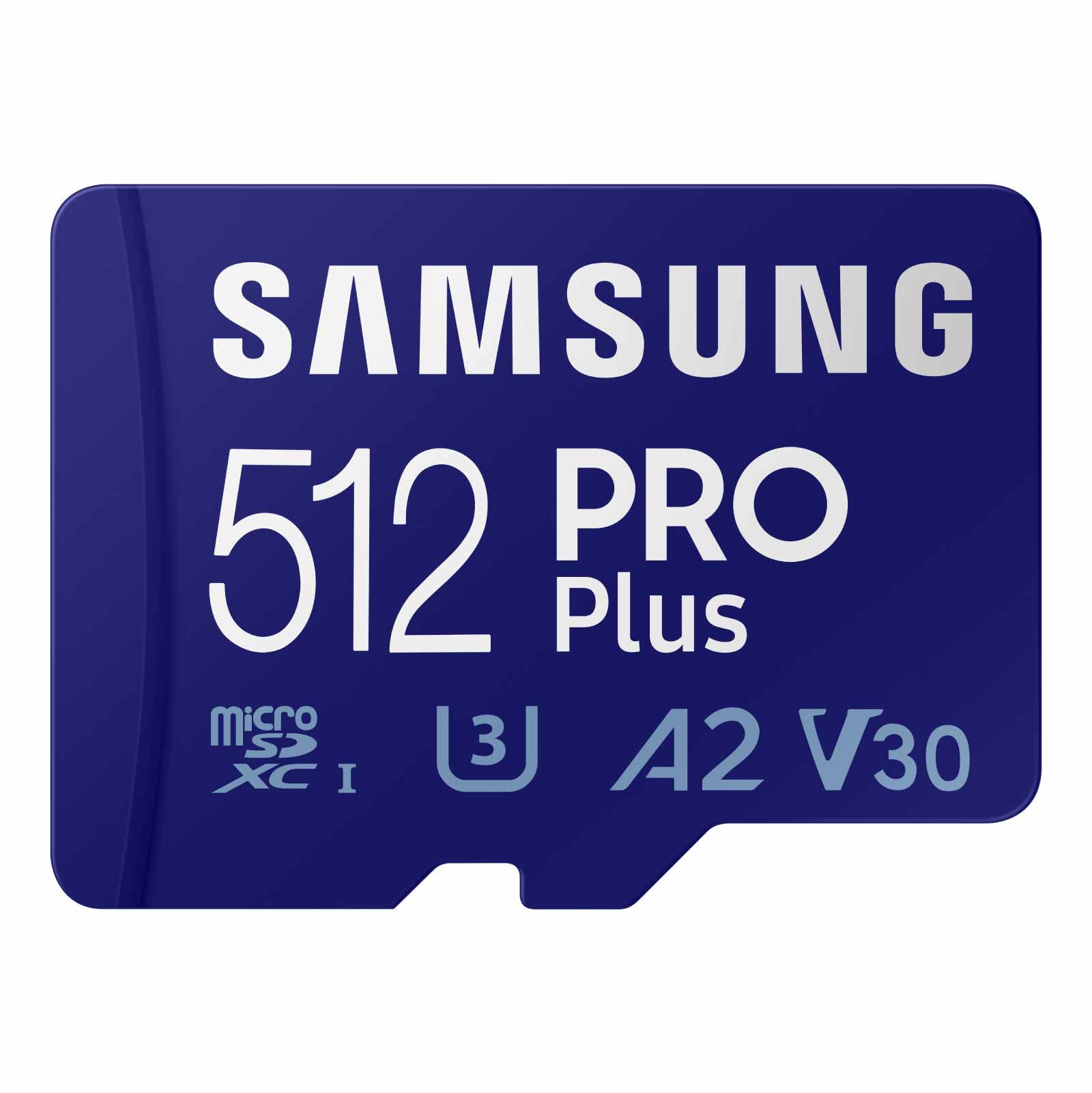 SAMSUNG PRO Plus microSD Memory Card + Adapter, 128GB MicroSDXC, Up to 180 MB/s, Full HD & 4K UHD, UHS-I, C10, U3, V30, A2 for Android Phones, Tablets, GoPRO, DJI Drone, MB-MD128SA/AM, 2023